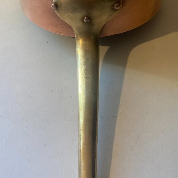 Vintage Metal Copper Cooking Pot, Pan, Heavy Duty, Quality, 13" Long and 6 1/2" - Picture 3 of 4